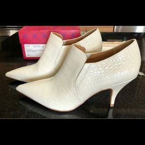 Tory Burch Georgina Bootie, Embossed Croc.
